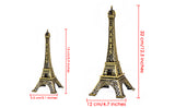 Romantic Metallic Eiffel Tower Model Statue Decoration - 15cm