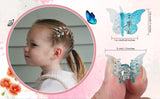 SSmall Butterfly Hair Clips for Girls 50 Pieces Mini Butterfly Clips 12 Assorted Gradient Colors 90s Hair Clips with Box