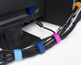 20 Pieces Reusable Colorful Velcro Cable Ties