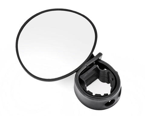 1 Pair Bike Mirror with Adjustable Handle - Black