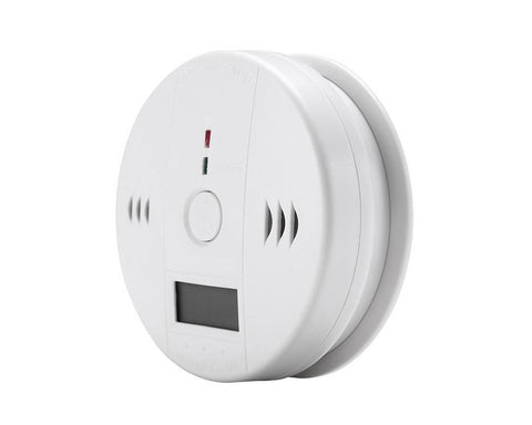 2 Pcs Carbon Monoxide Alarm Detector with LCD Display