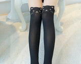 DS.DISTINCTIVE STYLE Animal Tattoo Tights Japanese Style Cosplay Pantyhose, Black, XS - Cat