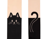 DS.DISTINCTIVE STYLE Animal Tattoo Tights Japanese Style Cosplay Pantyhose, Black, XS - Cat