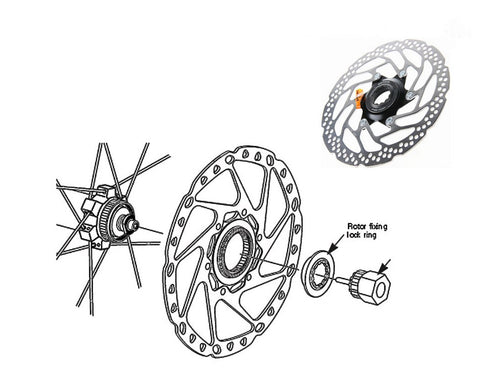 Shimano SM-RT54 Center Lock Brake Rotor 160mm - Silver