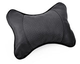 Car Neck Pillow 2 Pieces PU Leather Travel Pillow for Head Rest Neck Support for Car Seat