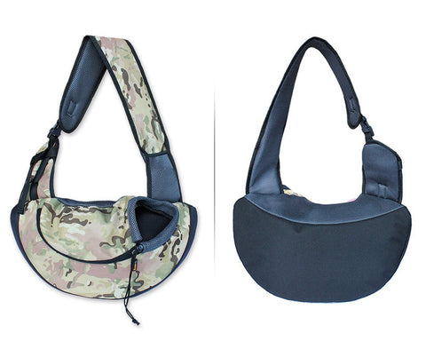 Pet Hand-free Shoulder Bag - Camouflage Green