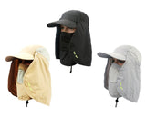 UV 30+ Sun Hat with Neck Protection Flap and Mask