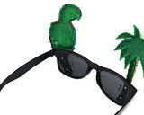 Funny Party Sunglasses Hawaiian Tropical Glasses Set of 2