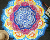 Indian Mandala Print Cotton Beach Towel 59 Inches