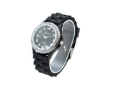 10 Pcs Geneva Jelly Silicone Quartz Women Sport Crystal Wrist Watches