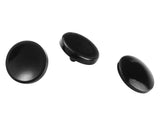 3 Pcs 11mm Camera Shutter Button in Mixed Shape - Black