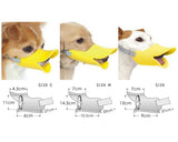 Dog Muzzle Duck Mouth Shaped Silicone Anti Bite Mask