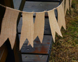 Burlap Banner with Jute Twine 45 Pieces Adjustable Blank Party Bunting