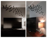 3D Wall Decal Bats Halloween Decoration 24 Pieces Wall Stickers