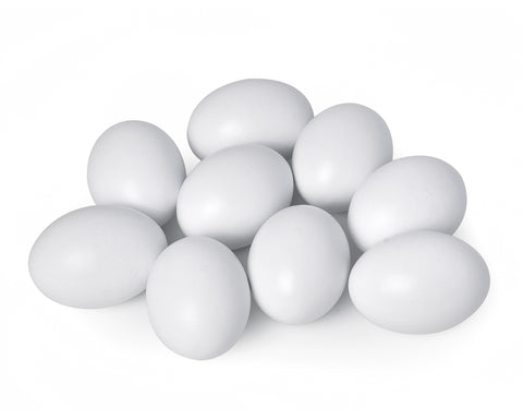 Easter Eggs 9 Pieces Blank White Wooden Eggs