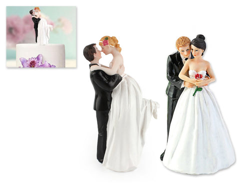 Bride and Groom Cake Topper Cake Figurine for Wedding Cake Decoration