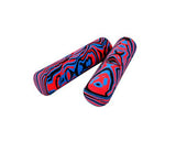 2 Pcs Colorful Foam Cycling Bike Handlebar Grips - Red