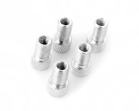 5Pcs Presta to Schrader Fixie Bike Tire Tube Pump Valve Adapter-Silver