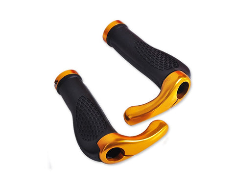 2 Pcs Cool Ergonomic Bicycle Mountain Bike MTB Handlebar Grips - Gold