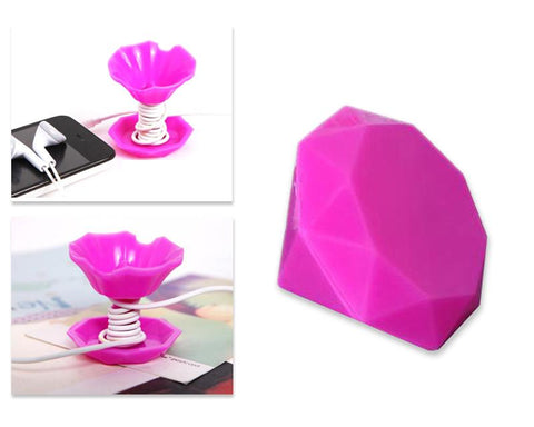 Diamond Cell Phone Stand Holder - Magenta