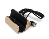 Micro USB Charging and Sync Docking Station for Android - Gold