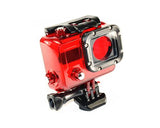 GoPro Waterproof Replacement Housing for Hero 3/ 3+/ 4 Camera - Red