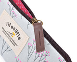 Floral Canvas Pen and Pencil Case