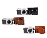 Retro Panasonic Lumix DMC-GF8 Camera Leather Case