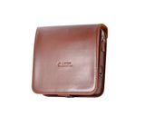 PU Leather Case for Polaroid Socialmatic Instant Digital Camera-Brown