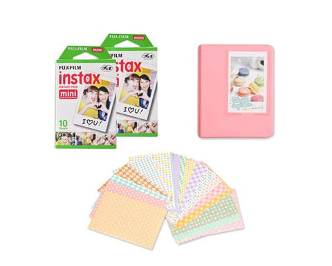 Fujifilm Bundle Set Mini Album/Frame for Fuji Instax Mini Films - Pink