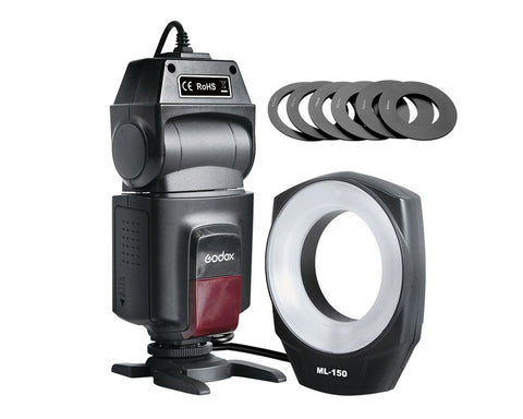 Godox ML-150 Macro Ring Flash with GP Rechargeable Batteries