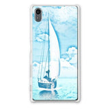 Sailing on A Blue Ocean Designer Phone Cases