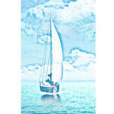 Sailing on A Blue Ocean Designer Phone Cases