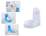 Plastic Hair Dryer Holder with Suction Cup - White