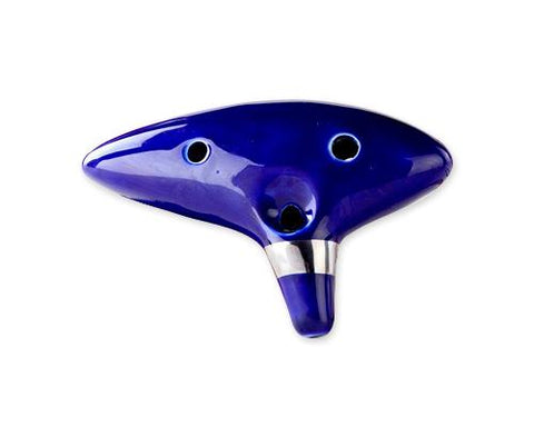 12 Holes Alto C Ocarina with Music Score - Blue