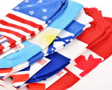 10 Pairs One Size National Flag Series World Cup Cotton Ankle Socks