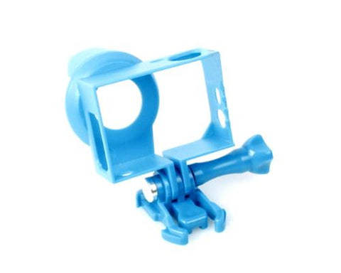 GoPro Lens Hood Housing Frame Mount for Hero 3 / 3+ / 4 Camera - Blue