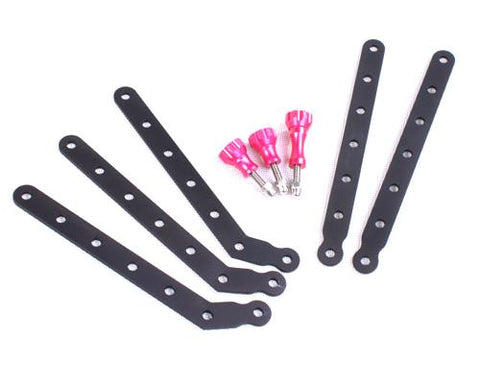 GoPro Aluminum Extension Arms Mount w/ Screws for Hero Cameras - Pink