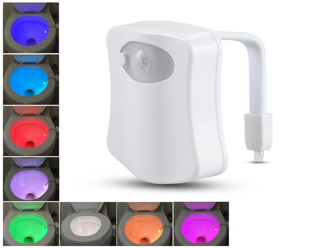 8 Colors Changing Toilet Bowl Light with Motion Sensor