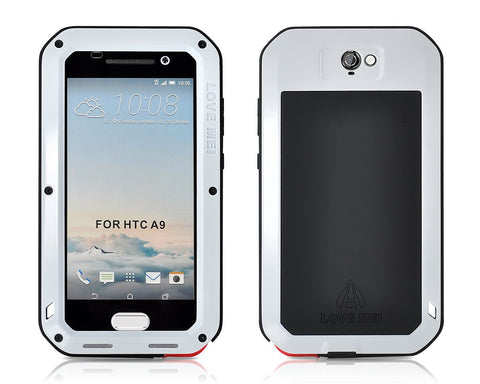 Waterproof Series HTC One A9 Metal Case - Silver