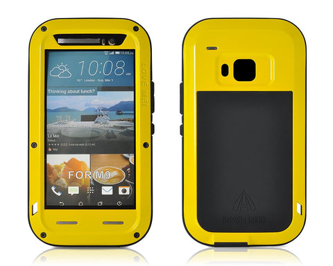 Waterproof Series HTC One M9 Metal Case - Yellow