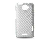 Twill Series HTC One X Leather Case - Silver