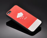 Weather Series iPhone 5 and 5S Leather Case - Rain