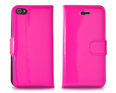 Esecutivo Series iPhone 5 and 5S Flip Leather Case - Magenta