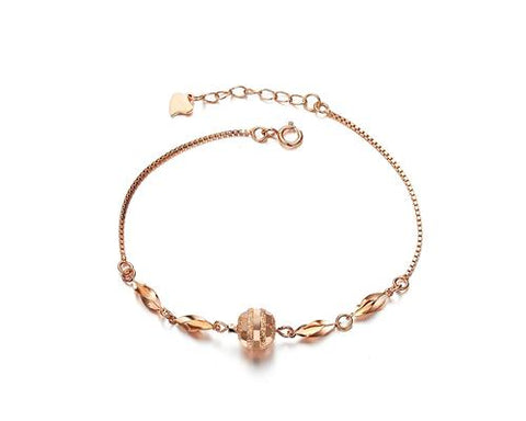 Lucky Ball Golden 925 Sterling Silver Bracelet