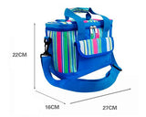 Multifunctional Insulated Picnic Lunch Bag w/ Shoulder Strap