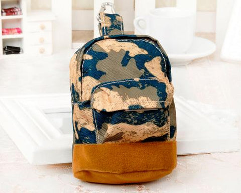 Multifuntional Mini Backpack Coin Purse - Green Camo