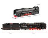 DS. DISTINCTIVE STYLE 1:87 Alloy Steam Locomotive Traction Engine Trains Toy Model with Music Light