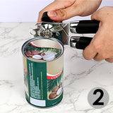 Manual Can Opener Hand Held Can Openers for Seniors Can Multifunctional Openers for Kitchen with Bottle Opener