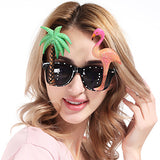 Funny Party Sunglasses Hawaiian Tropical Glasses Set of 2